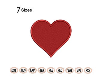 Heart embroidery design | Heart embroidery mashine design | Mini heart machine embroidery file | small heart instant download