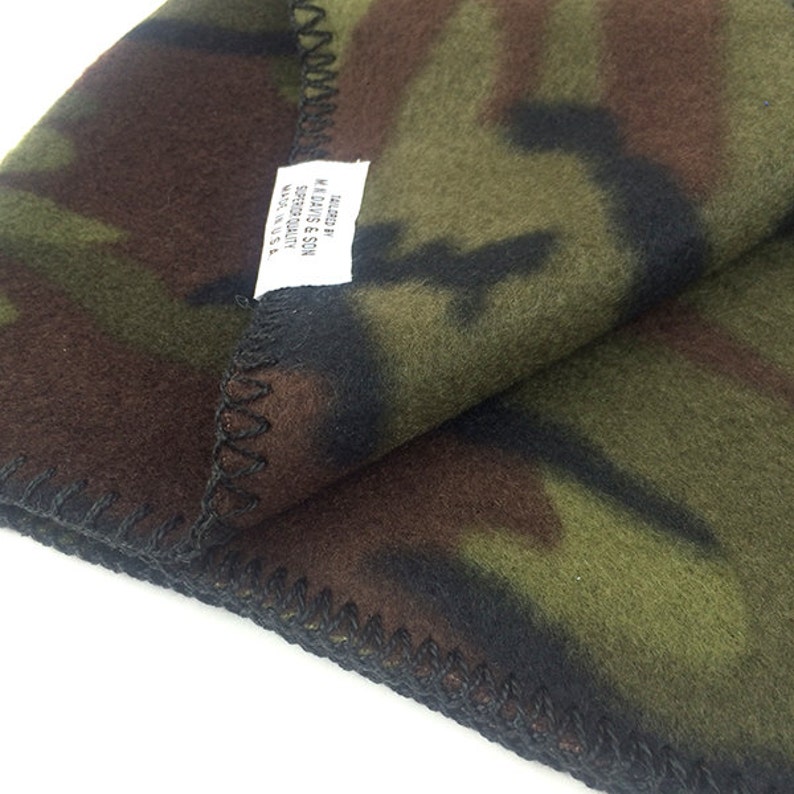 Dog Fleece BlanketTravel BlanketPet BlanketCamoMade in USAGift For DogGift For Dog OwnerMilitary Style