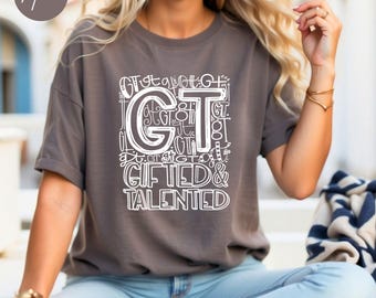 Begabte begabte Unisex T-Shirt, begabte und begabte Lehrer, Lehrer Wertschätzung T-Shirt, begabte Lehrer, begabte Bildung, Schul-T-Shirts