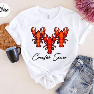 Crawfish Season Unisex T-shirt, Crawfish Shirt, Love Crawfish Tee, Crawfish Shirt, Crawfish Shirt Gift, Crawfish Boil Tee, Cajun Boil