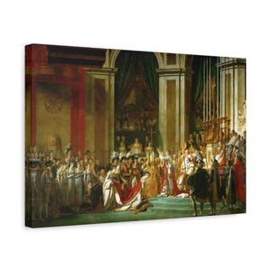 Jacques Louis David Coroação de Napoleão - Reprodução de impressão de arte de parede em tela