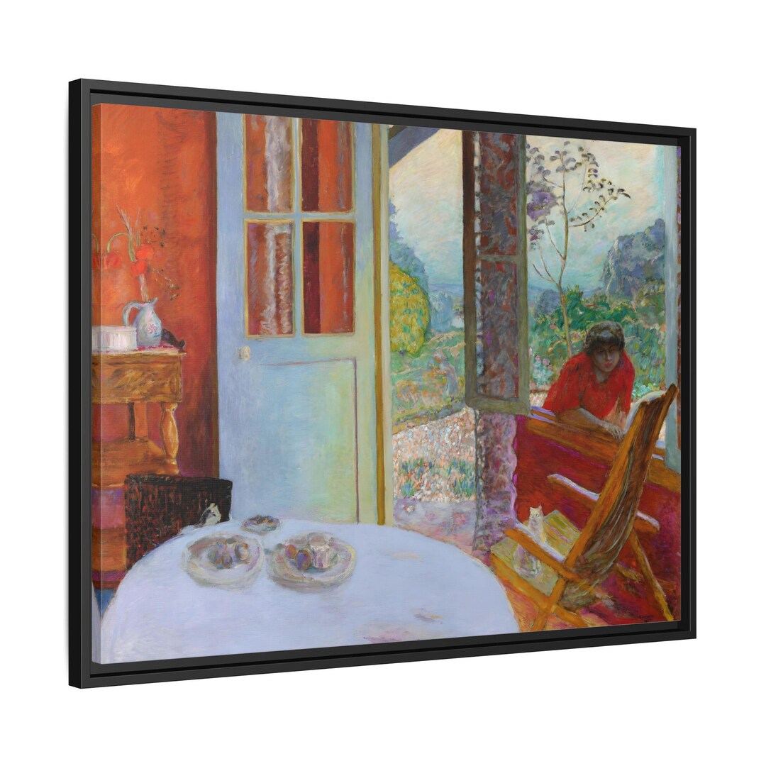 Pierre Bonnard Dining Room in the Country Framed Canvas Wall Art