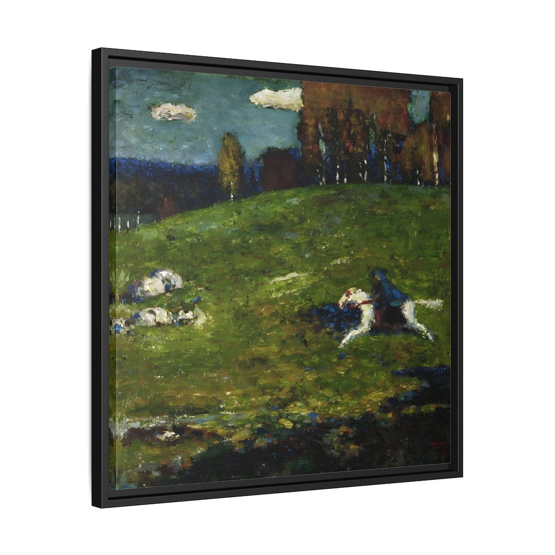 Wassily Kandinsky the Blue Rider German Expressionism - Framed Canvas ...