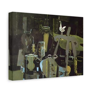 Georges Braque The Studio (VI) - Framed Canvas Wall Art Print Reproduction