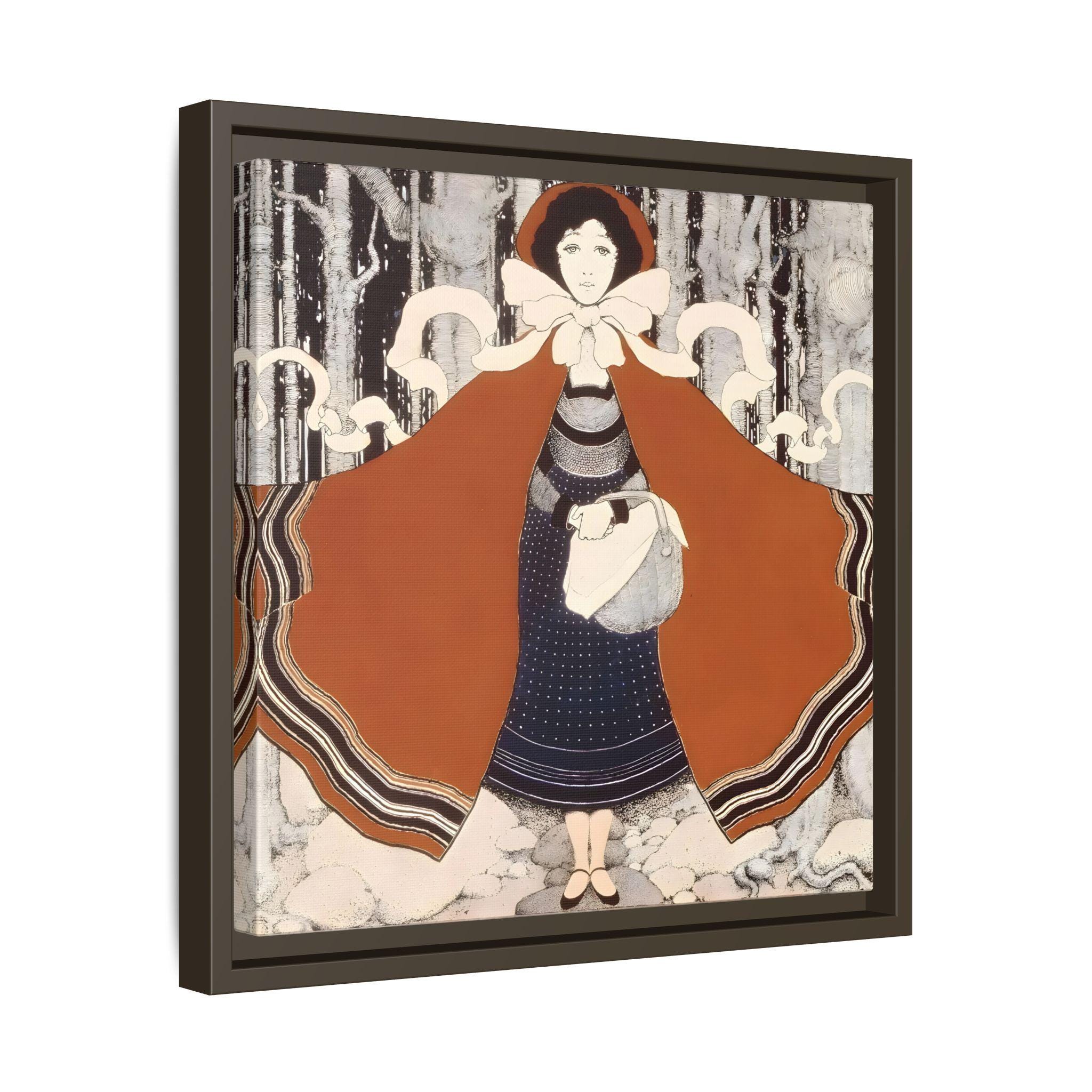 Maxfield Parrish Very Little Red Riding Hood Fairy Tale Scene