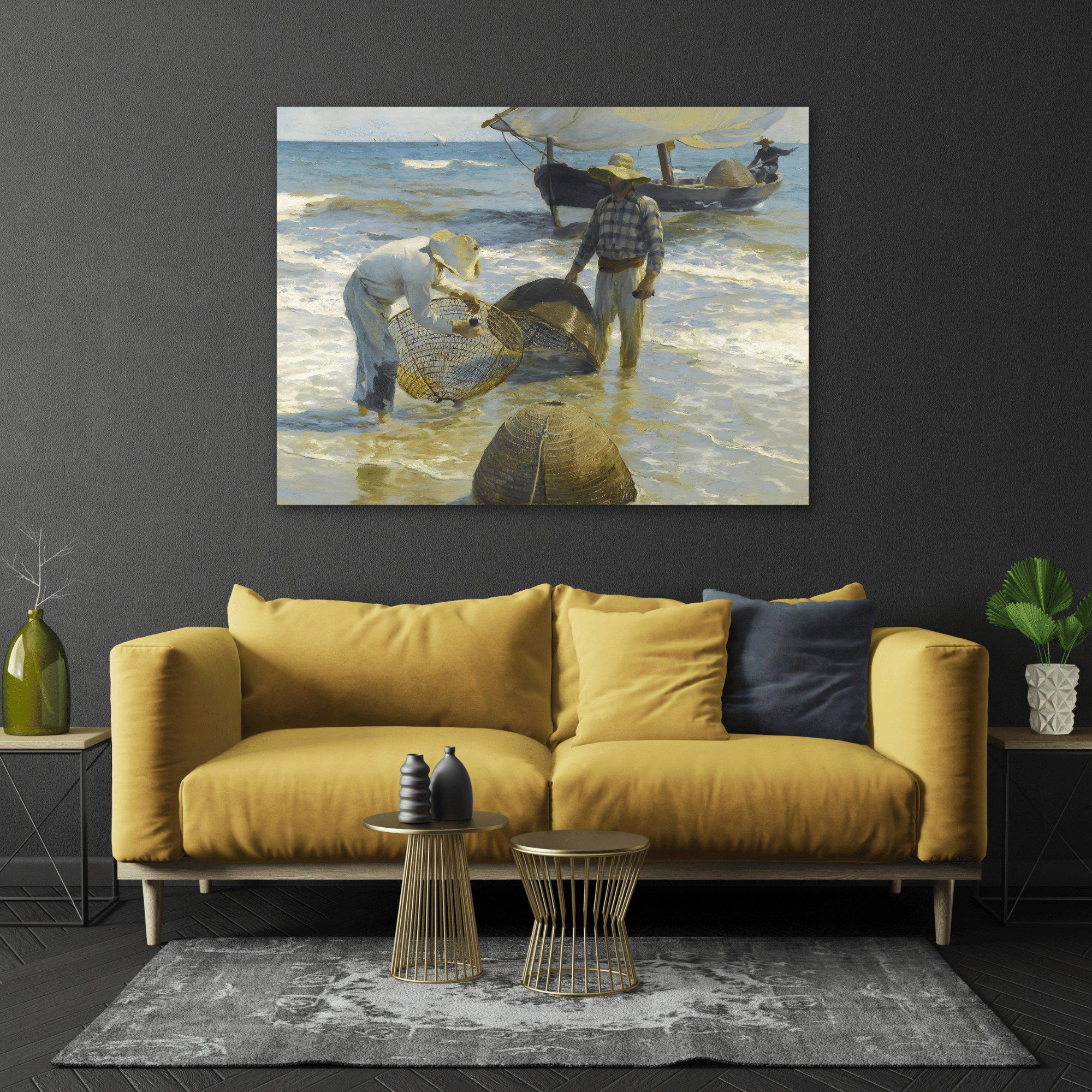 Joaquín Sorolla Valencian Fishermen - Canvas Wall Art Print
