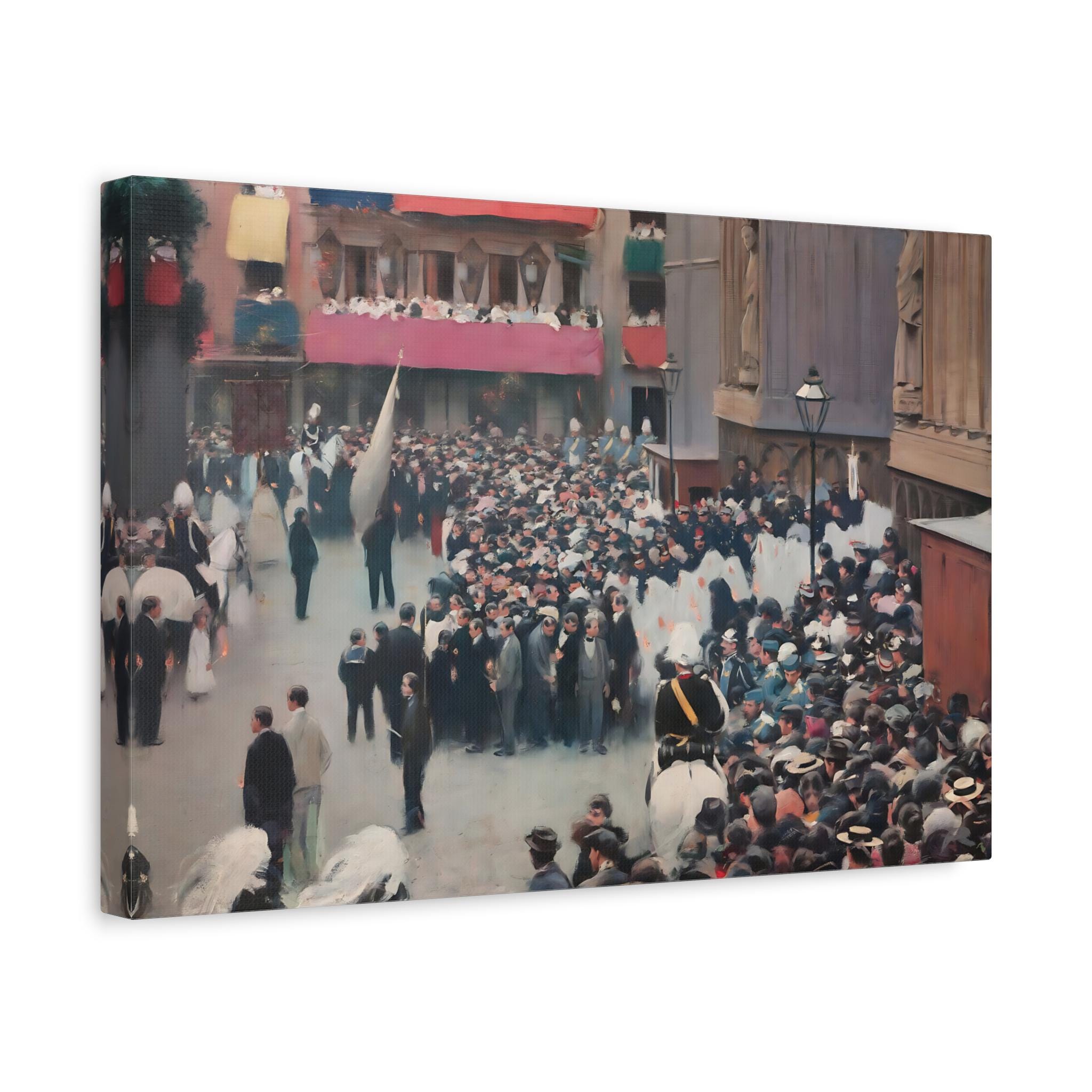 Procesión del Corpus Christi de Ramón Casas - Reproducción de impresión de lienzo para pared