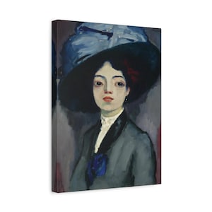 Kees van Dongen Woman in the Big Hat - Canvas Wall Art Print Reproduction