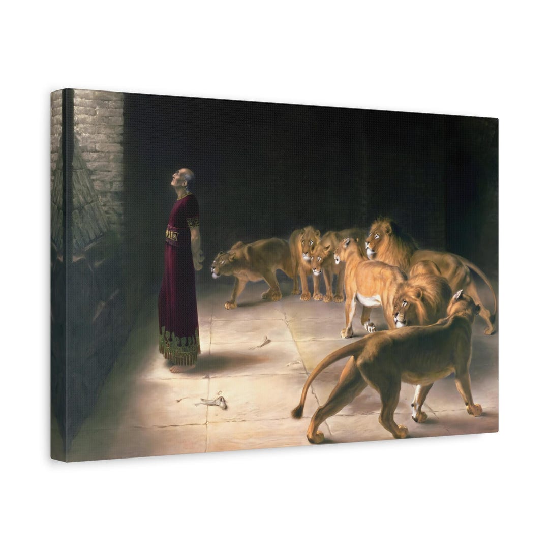Briton Riviere Daniel Answer to the King - Canvas Wall Art Print ...