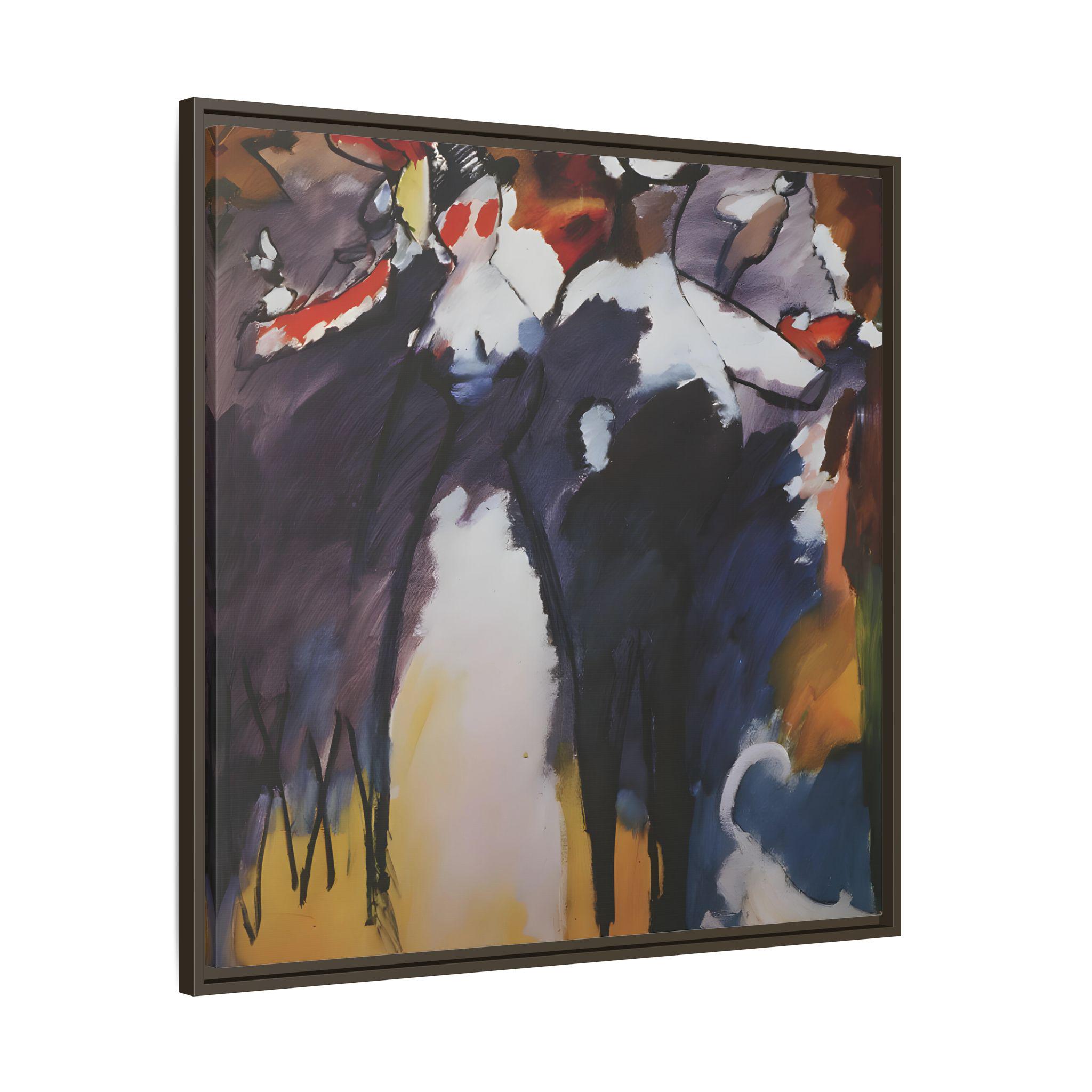 Kandinsky Sunday Impression Framed Canvas Print – Abstract