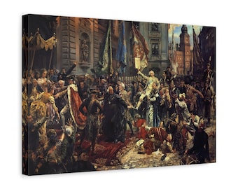 Jan Matejko Constitution of the 3rd May - Canvas Wall Art Print Reproduction