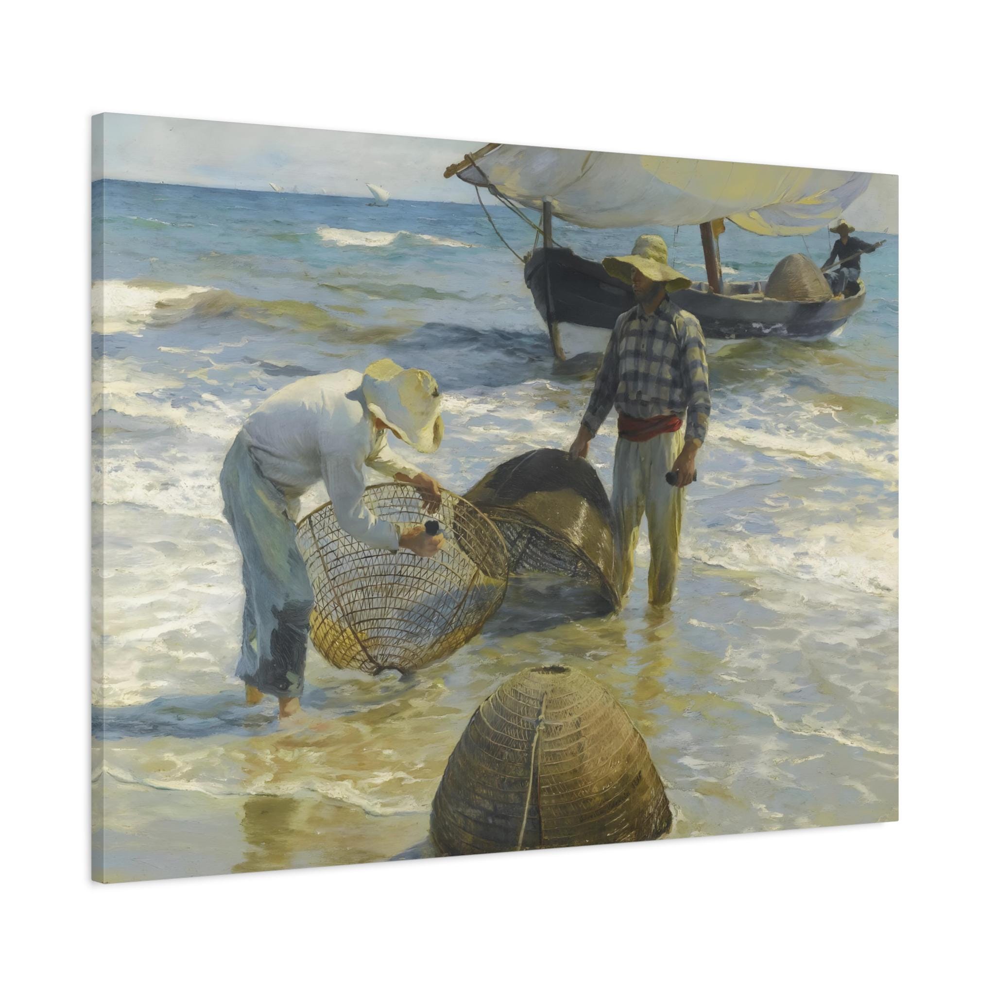 Joaquín Sorolla Valencian Fishermen - Canvas Wall Art Print
