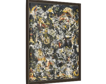 Jackson Pollock Number 4 1951 - Framed Canvas Wall Art Print