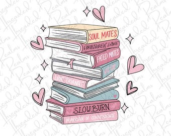 Book Trope Bookstack Sticker