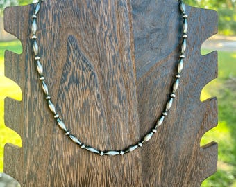 Torpedo bead Navajo Pearl necklace