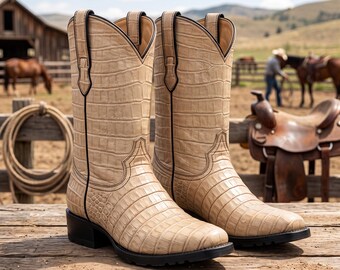 Python Skin Cowboy Boots Men's by Tom Ford for Gucci - Etsy