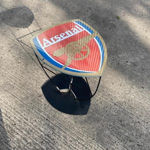 Personalised football and golf themed table