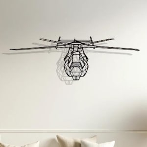 Boeing–Sikorsky RAH-66 Comanche Silhouette Wall Decor, Helicopter Metal Sign, Pilot Gifts, Helicopter, Helicopter Decor, Helicopter Gift