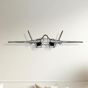 Sukhoi Su-57  Silhouette Wall Decor, Plane Silhouette Wall Decor, Pilot Gifts, Aircraft Decor, Plane Lovers Gift, Aircraft Model