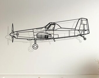 Air Tractor AT-500 Metal Wall Art, Aviation Decor, Pilot Gift