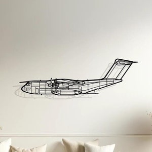 Airbus A400M Atlas Silhouette Wall Decor, Plane Metal Sign, Pilot Gifts, Aircraft Decor, Gift for him, Airplane Lovers , Military Aircraft