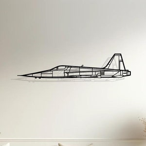 Northrop F-5 Silhouette Wall Decor, Plane Silhouette Wall Art, Pilot Gift, Aircraft Decor, Plane Lover Gift, Aircraft Model