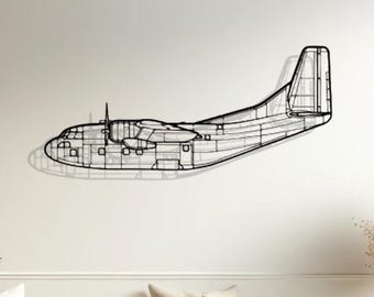 Fairchild C-123K Provider Metal Wall Decor, Pilot Gift