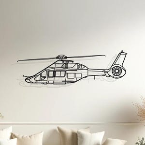 Airbus H160 Silhouette Wall Decor, Helicopter Metal Sign, Pilot Gifts, Helicopter Decor, Helicopter Lovers Gift, Helicopter