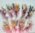 Mini Dried Flower Bouquet: Boho Wedding Decor, Bridesmaid Proposal Gift