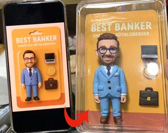 Statuetta personalizzata con personaggio 3D: decorazione da scrivania personalizzata