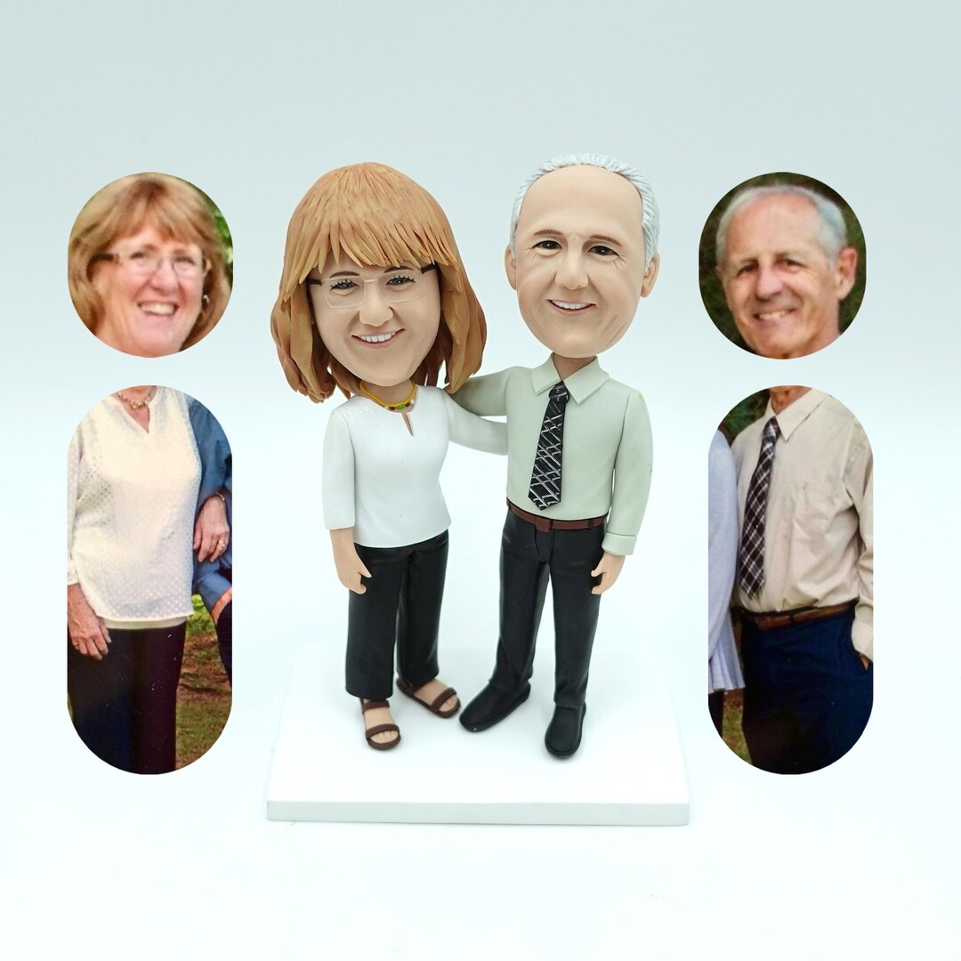 Parents Anniversary Bobblehead - Milestone Celebration Gift main image 1