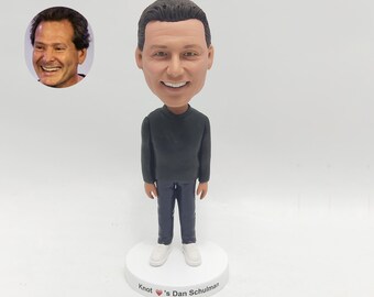 Custom Bobblehead Gift: Personalized Polymer Clay Figurine
