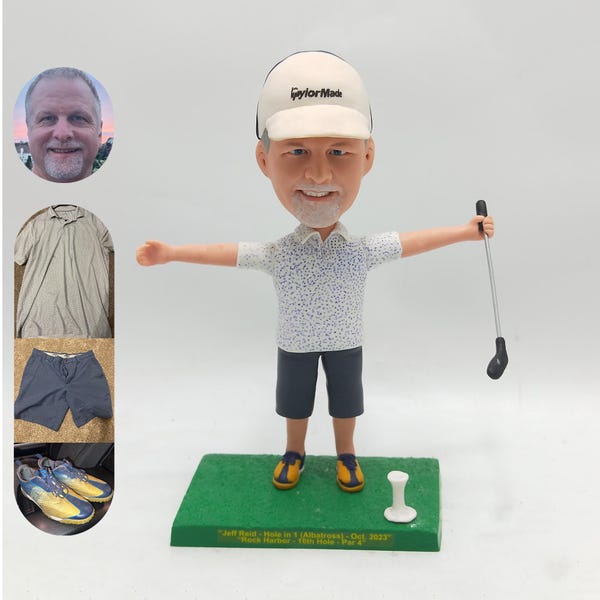 Custom Golf Bobblehead: Personalized Sports Figurine Gift