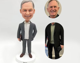 Custom Boss Bobblehead: Personalized 3D Figurine, Business Attire