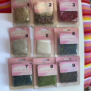 Jewelry Essentials / Glass Seed Beads / MIP / Asst sz /