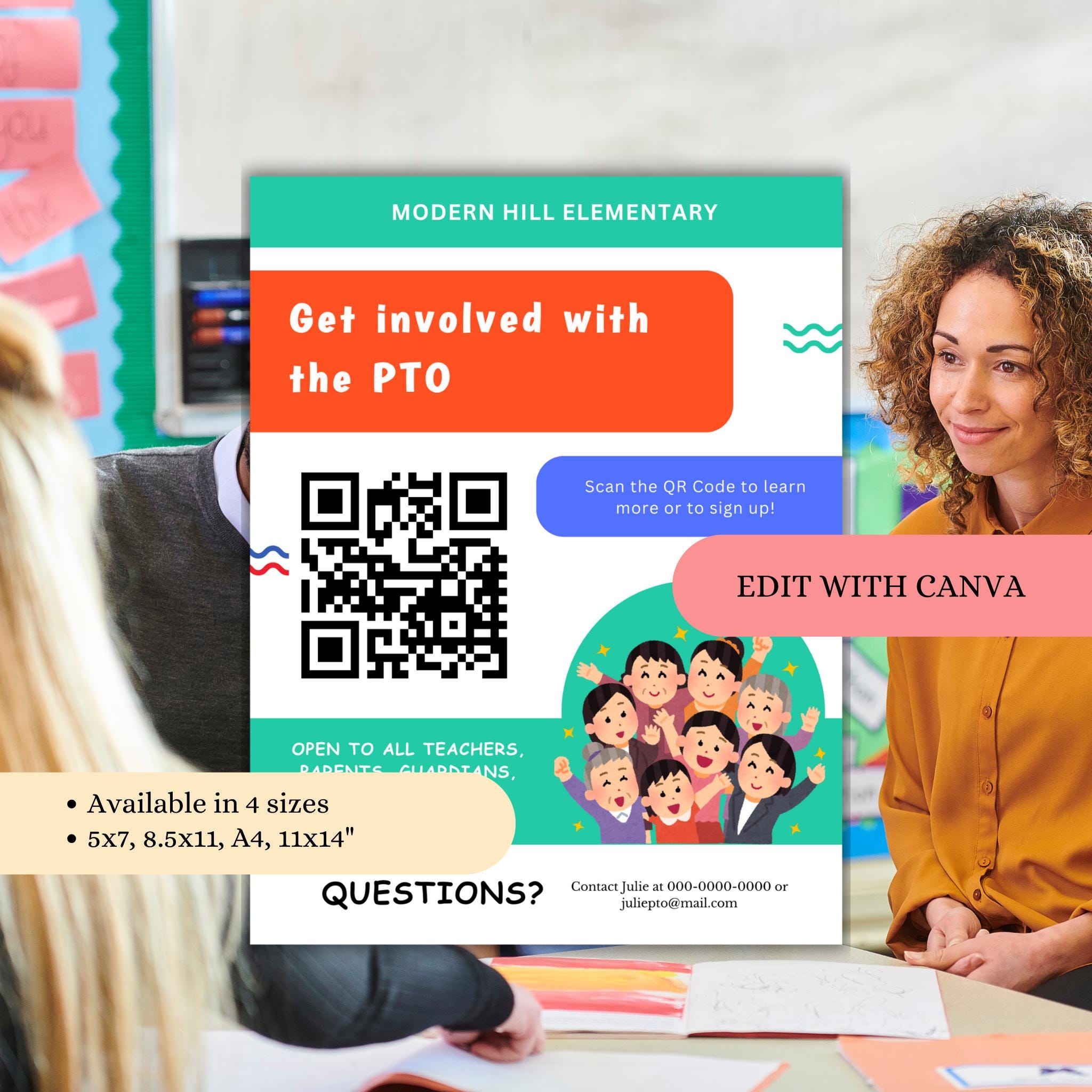 Editable School Recruitment Flyer Template - Canva Template - Join the ...