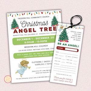 Christmas Adopt a Family Flyer - Etsy