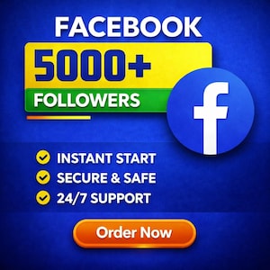 5000 seguidores en Facebook | Página de promoción de servicios | Entrega rápida | Sin contraseña | Servicios digitales