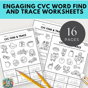 Engaging HVAC Word Find and Trace Worksheets