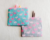 Pink Flamingo Gift for Her/ Make Up Bag/ Gift for Women/ Gift for Mom/ Sister Gift/ Pencil Case/ Girlfriend Gift/ Graduation Gift/ Pouch