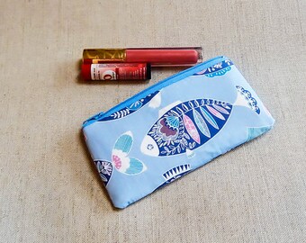 Gift for Mom/ Womens wallet/ makeup organizer/ gift for her/ gift/ best friend gift/ bff gift/ valentines gift/ make up bag/ fish pouch
