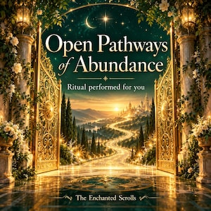 Open Pathways of Abundance - Personalized Ritual Performed for You
