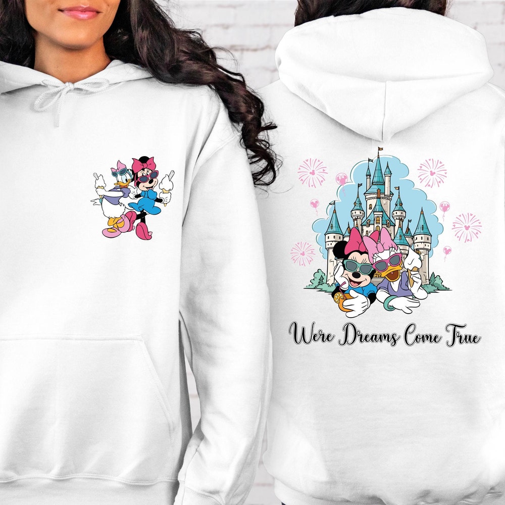 Minnie And Daisy Besties Hoodie, Disney Besties Hoodie, Daisy Duck And Minnie Mouse Hoodie, Magical Kingdom Hoodie, Besties Hoodie Teeshirtsummer