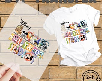 Disney Hollywood Studios DTF Transfer, Disney High Quality, Disney Hollywood Studios Heat Transfer, Disney Hollywood Studios Ready To Press