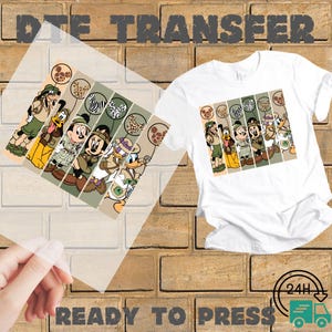 Mickey & Co Est 1928 Checkered Heat Press Transfer, Ready to Press, Direct to Film, DTF Transfers, Custom DTF, High Quality Print