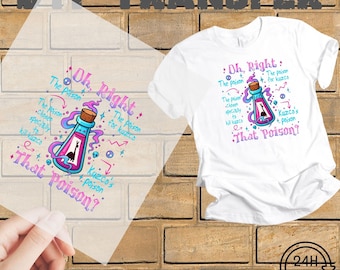 Disney Poison For Kuzco DTF, Walt Disney World Shirt, Disney Villain Heat Transfer, The Emperor's New Groove Transfer, Ready To Press