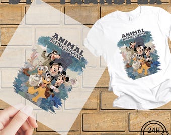 Animal Kingdom Walt Disney World Dtf Transfer, Vintage Animal Kingdom DTF Transfer Ready to Press, Disney Safari DTF, Lion King Dtf
