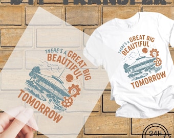 Retro Walt Disney’s Carousel of Progress Dtf Transfer, Ready to press,Walt Disney World Tomorrowland,Family Theme Park, Family Vacation 2026
