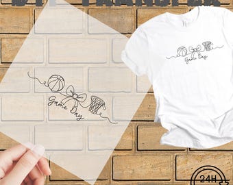Gameday Graphic Dtf Transfer, :Ready to press, Football Line Art  DTF, Unisex Sport Dtf