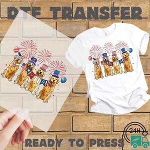 4th of July dog T-shirt Transfer, USA dog mom dtf transfer, Fourth of July dog dtf, dog Lover Dtf, Independence Day dtf, Patriotic dog dtf